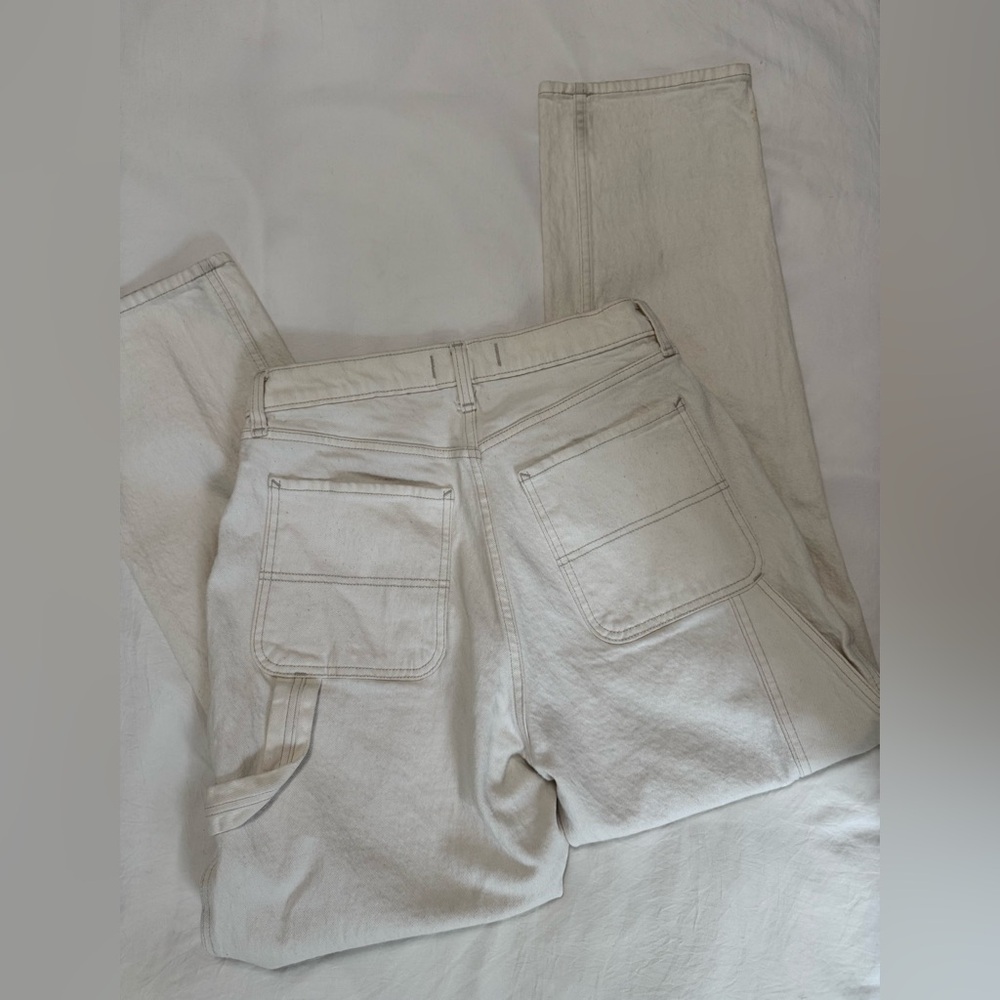 Abercrombie & Fitch Cream High Rise Pants
